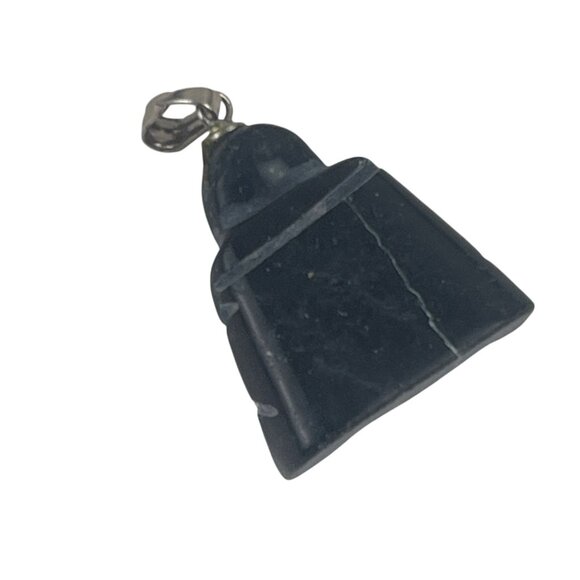 Buddha Pendant Black Stone Hand Carved Jewelry Charm Healing Spiritual Gift - Picture 4 of 6